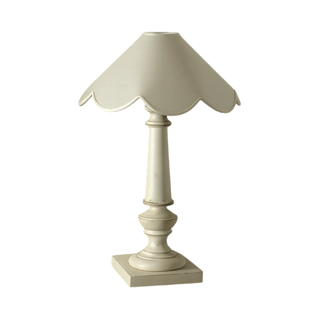 Lampada abat-jour country chic con stile provenzale.