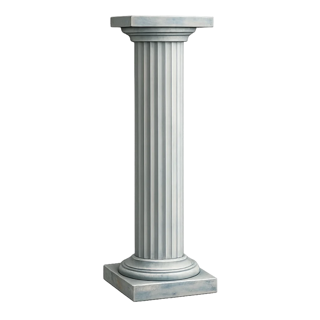 Colonna decorativa provenzale artigianale per soggiorni e ingressi.