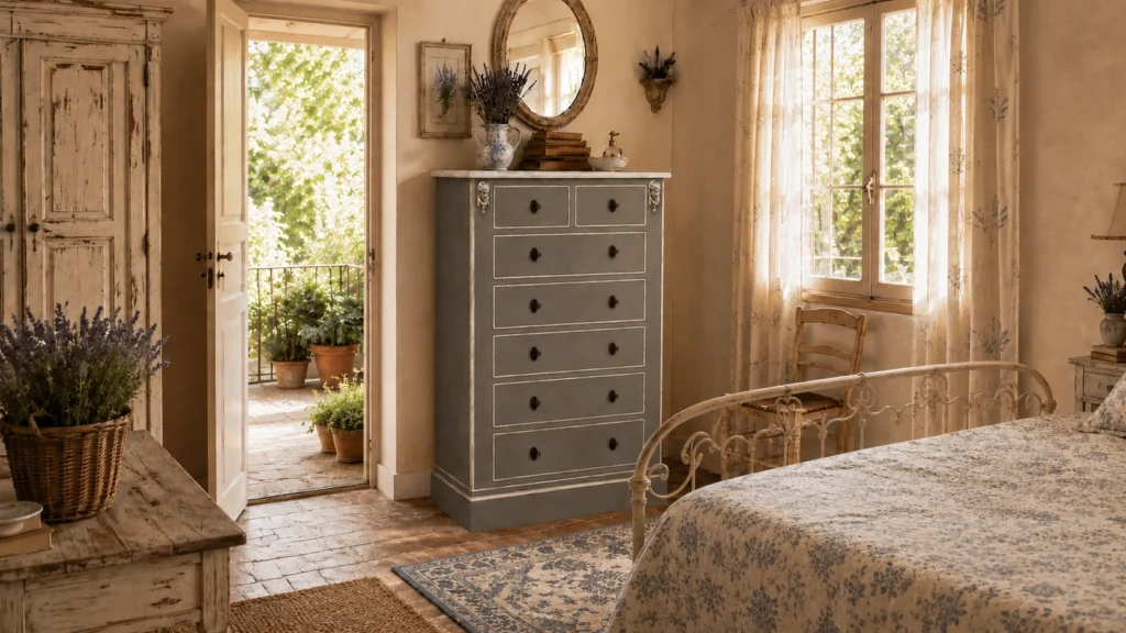 Settimanale provenzale Cedre in legno realizzato artigianalmente.
